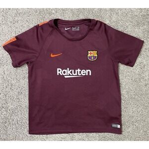 Nike Child‎ FC Barcelona Shirt 7-8 years Rakuten Maroon Football Soccer 847353